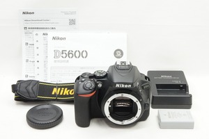 【適格請求書発行】美品 Nikon ニコン D5600 ボディ デジタル一眼レフカメラ【アルプスカメラ】240519m