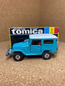 トミカ　ミニカー　tomica minicar 日本製　黒箱　トヨタ　ランドクルーザー　元箱　当時物　トミカ複数出品中　模型店在庫　同梱可