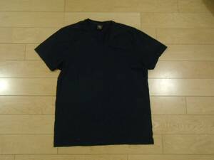 RRL TUBE-T LARGE L V-NECK navy ネイビー 紺 ダブルアールエル 100% cotton