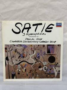 ◎O225◎LP レコード Pascal Roge パスカル・ロジェ 3つのジムのペディサティ・ピアノ作品集 Satie 3 Gymnopedies & Other Piano Works