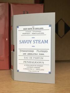 《送料無料》 ペンハリガン サボイ スチーム オードパルファム 1.5ml サンプル ※未使用※ SAVOY STEAM EDP #ターキッシュバス