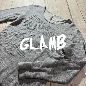 【glamb】グラム ヴィンテージ調プリント スウェット トレーナー カットソー サイズ2