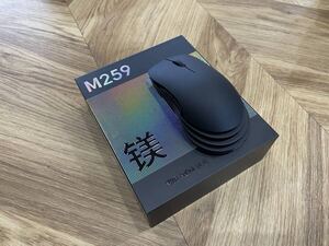 新品未使用 AJAZZ×MLOONG M259 有線/無線/bluetooth 接続 ゲーミングマウス 超軽量64g PAW3395 ブラックタイプ