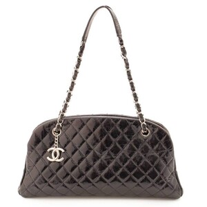 Chanel マトラッセ マドモアゼル ボーリング チェーン ショルダーバッグ A66869 ブラック 15番台 77858