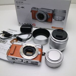 新品同様 DC-GF10W ダブルレンズキット オレンジ 中古 Panasonic あすつく 土日祝発送OK