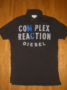 半袖ポロシャツ　DIESEL　ゴルフシャツ　プリントデザイン　ディーゼル　Complex Reaction　 通勤　通学　アウトドア　キャンプ　釣り