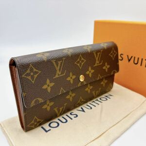 2923【未使用に近い/付属品付】LOUIS VUITTON ルイヴィトン モノグラム ポルトフォイユ サラ 長財布 二つ折り財布 M61734/MB0055