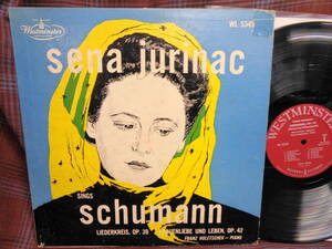 L#4890◆LP◆ シューマン : 女の愛と生涯 / リーダークライス ユリナッチ(s) ホレチェク(pf) 重量盤 RED LABEL Westminster WL 5345