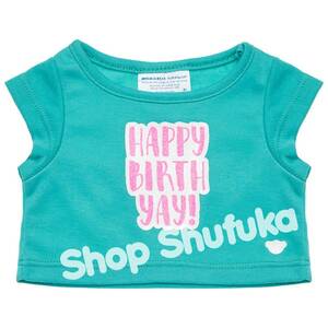 ビルドアベア★半袖Tシャツ ぬいぐるみ HAPPY BIRTH YAY! お誕生日 テディベア シェリーメイ ダッフィー くま 洋服 トップス ハロウィン