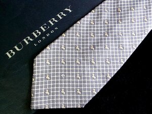 ♪今週の特売980円～♪2134♪状態並品【BURBERRY】バーバリー【犬 テリア 動物 格子 ロゴ入 柄】ネクタイ♪