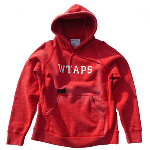 13AW DESIGN HOODY 131ATDT-CSM02 wtaps ダブルタップス スウェットパーカー フーディー 1赤系