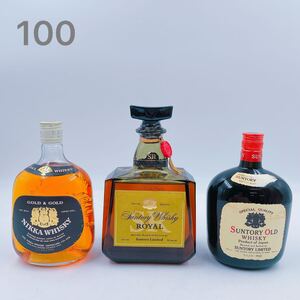 1F043 【未開封】ウィスキー 3本まとめ NIKKA ニッカ WHISKY SUNTRY サントリー ROYAL ロイヤル OLD オールド 古酒 1000ml 760ml Alc.43% 