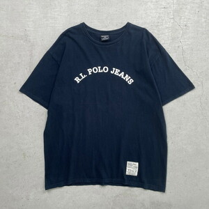 90年代 POLO JEANS CO. Ralph Lauren ラルフローレン ポロジーンズ ロゴプリントTシャツ メンズ2XL相当