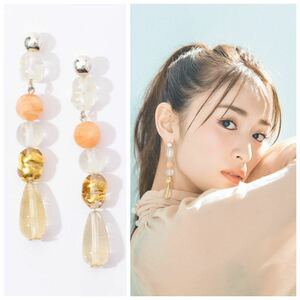 未使用 トゥモローランド CLED ビーズ フリンジ ピアス 定価26400円 【GINGER 泉里香 着用】/ クレド NY ハンドメイド