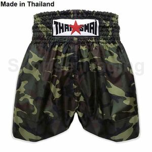 送料無料 新品 THAISMAI ムエイタイ キックボクシング パンツ XLサイズ ユニセックス 迷彩 ショーツ ボクシング MMA 格闘技 スポーツ