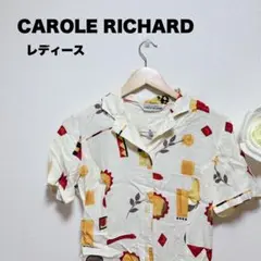 CAROLE RICHARD アート花柄シャツ