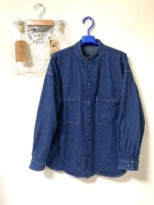 【即決】21SS Sサイズ テンダーロイン STAND SHT DENIM ONE WASH/INDIGO スタンド デニム シャツ