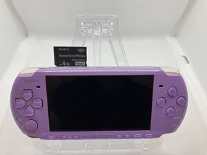 美品　PSP3000ライラックパープル　メモリーカード付き　 SONY ソニー プレイステーションポータブル