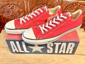 ★☆90s!USA!希少レア!!コンバース ALL STAR 赤 13 31.5cm converse オールスター レッド チャック デッド ビンテージ 古着 224☆★