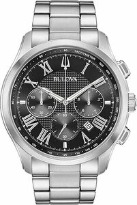 BULOVA プローバ Classic 96B288クロノグラフ 30m防水 精悍なブラックダイアル 日本未販売の為入手困難