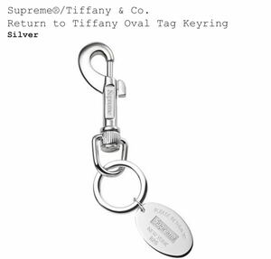 Supreme Tiffany&Co Return to Tiffany Oval Tag Keyring Silver 新品　国内正規品 21AW シュプリーム　キーリング　ティファニー　925