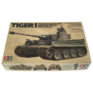 EL-241212006 TAMIYA タミヤ ドイツ 重戦車 タイガーI 初期 生産型 （1/35スケール ミリタリーミニチュア No.216 35216）箱付 説明書付