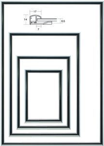 OA額縁 ポスターフレーム アルミパネル UVカットPET付 5016 A2サイズ 594X420mm シルバー