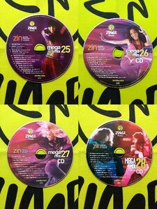 即決！　ZUMBA　ズンバ　MEGAMIX　CD　25　26　27　28　4枚セット