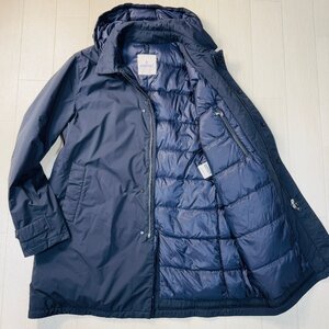 美品/4 XL相当★モンクレール/MONCLER NOE 着脱フード ステンカラー ダウンコート ジャケット ブルゾン アウター 軽量極暖 メンズ 紺