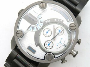 1円◆稼働◆ ディーゼル DZ-7269 ホワイト クオーツ メンズ 腕時計 N65802
