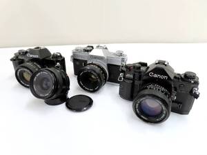 【Canon/キヤノン】亥②638//フィルムカメラまとめ/A-1/AL-1/FTb/FD 50mm 1:2/他