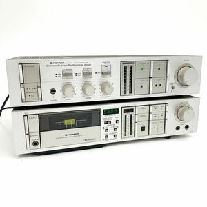 PIONEER パイオニア CT-Y7 A-Y9 カセットデッキ プリメインアンプ オーディオ機器 音響機器 機材 2点セット 通電確認済 alpひ0516