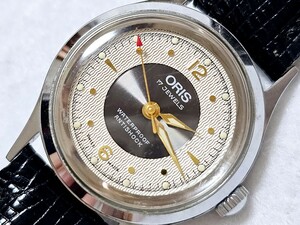 ORIS オリス 高級機械式腕時計【7305】17JEWELS 男性用 ボーイズ 保証書付き
