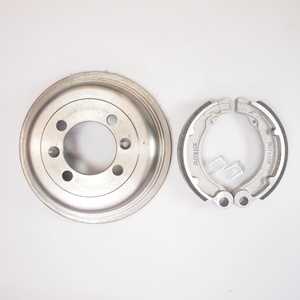 Brake drum rear 8incl. brake shoes 2 anchor pin -cast iron- Vespa VNB4T VNB5T VNB6T VBB2T ベスパ ブレーキドラム