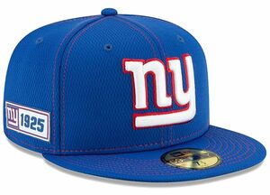 【7.1/4】 限定 100周年記念モデル NEWERA ニューエラ NY ジャイアンツ Giants 青 59Fifty キャップ 帽子 NFL アメフト 公式 USA正規品