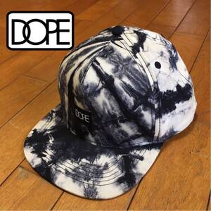 ★ ≪ DOPE ≫ ★ムラ染 スナップバッグ ベースボールキャップ ★フリーサイズ