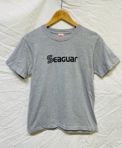 SEAGUAR シーガー ロゴ プリント Tシャツ グレー Sサイズ フィッシング 魚釣り