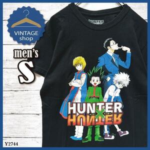 【HUNTER×HUNTER】古着アメリカTシャツ半袖メンズアニメSブラック