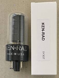 ■USED38568■ 整流管 KEN-RAD 5Y3GT（ブラックプレート、ボトムゲッター）