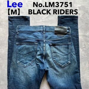 即決 サイズ M Lee リー ブラックライダース BLACKRIDERS ストレッチ デニム 日本製 No.LM3751 スキニー SKINNY 裾チェーンステッチ