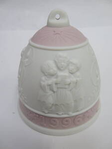 ♪♪82920　LLADRO リヤドロ 陶磁器 クリスマスベル 1996年 イヤーベル 呼び鈴 オーナメント♪♪