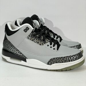 27.5cm AIR JORDAN 3 RETRO WOLF GREY 136064-004 エアジョーダン3 レトロ ウルフグレイ メンズ スニーカー 45645 H107381