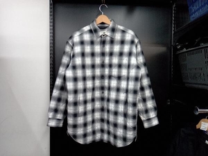 ACNE STUDIOS FQUILTED OVERSHIRT アクネストゥディオズ キルテッドオーバーシャツ 44 ブラック/ホワイト FN-MN-OUTW000184