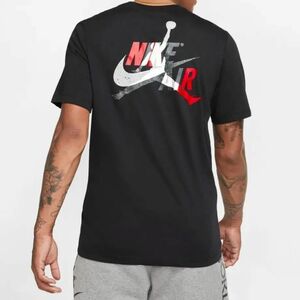 USA正規品 【2XL】 NIKE ナイキ AIR JORDAN エア ジョーダン 半袖 Tシャツ マッシュアップ バックプリント JUMPMAN ジャンプマン 黒 赤 NBA