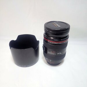 ☆Canon ZOOM LENS キャノン ズームレンズ EF24-70mm F2.8L USM 【中古・超美品】 EW-83Fレンズフード付き