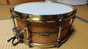 極美品 日本限定3台 TAMA タマ STAR RESERVE AAAバーズアイソリッドメイプル 14×6.5インチ 単板メイプルスネア ヘッドスナッピー新品