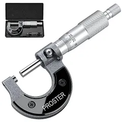 Proster デジタル マイクロメーター 0-25mm 0.01mm 外側マイクロメーター マイクロゲージ 厚み測定器 ケース付き