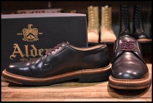 【7D 箱付 良品】ALDEN オールデン 94708 オックスフォード プレーントゥシューズ ネイビー クロムエクセル ローカット ブーツ HOPESMORE