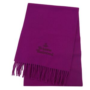 マフラー ヴィヴィアンウエストウッド 約30×180ｃｍ 24-81030007-W00Q7-G410/FUCHSIA/9494/送料無料