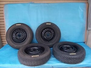 エコ EC201 145/80R12 74S 4穴 スチールホイール付 4本SET №YM40601